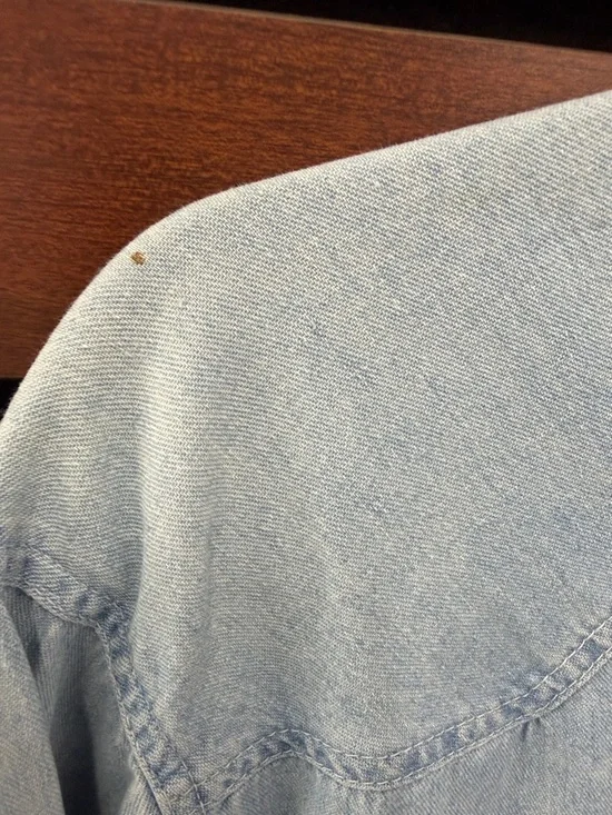 Rancho Deluxe Light Wash Denim Western Shirt - Picture 7 of 7